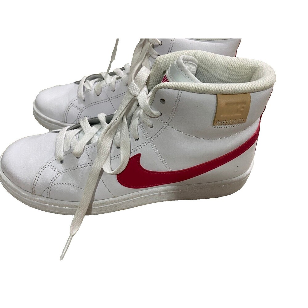 Size 7.5 - Nike Court Royale 2 Mid White Rush Pink